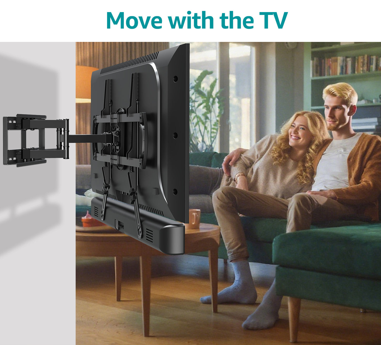 MOUNT PRO Soundbar Mount, Sound Bar TV Bracket, for Mounting Above or Under TV, Fits Sound Bars Up to 15 Lbs, Tool-Free Knob Adjustable Soundabr Bracket with Mounting Hardware