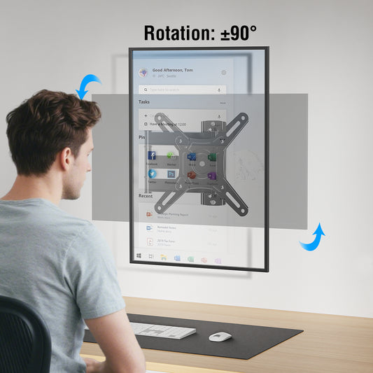 MOUNT PRO UL Listed Full Motion TV Wall Mount for Most 13-42 Inch LED LCD Flat Screen TVs & Monitors, Swivel Tilt Extension Rotation TV Monitor Mount Bracket Max VESA 200x200mm, up to 44lbs