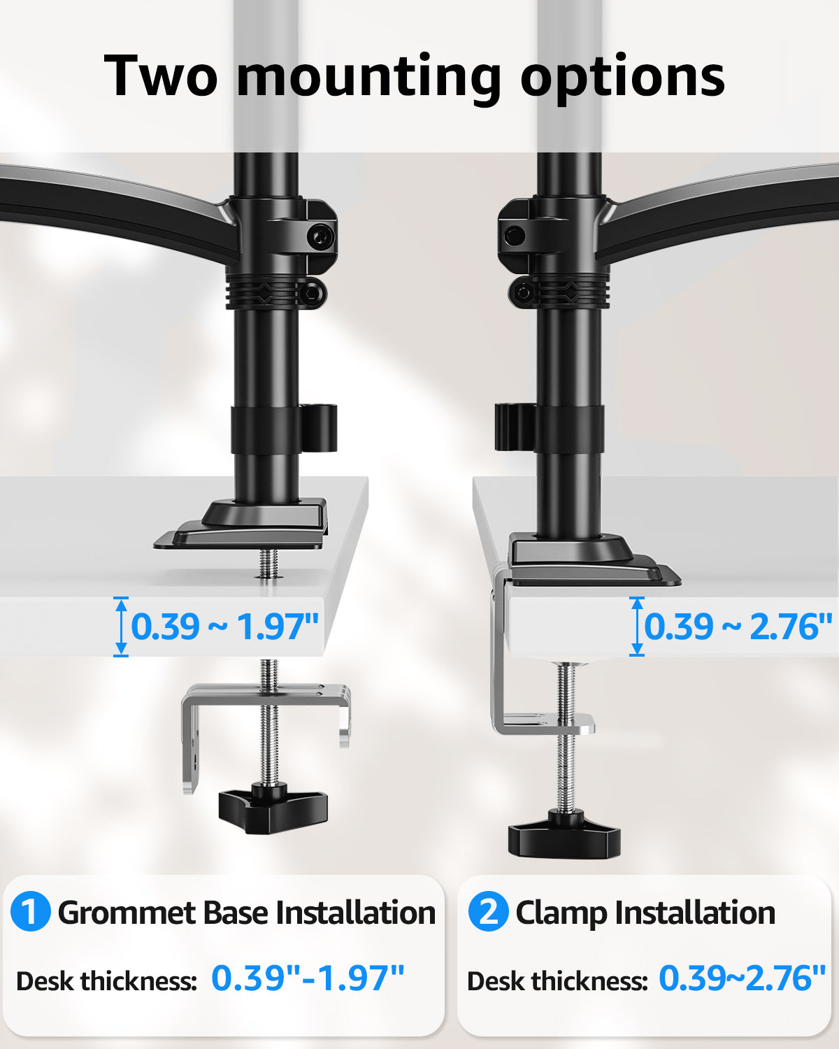 MOUNT PRO Dual Monitor Stand-WMP6016B
