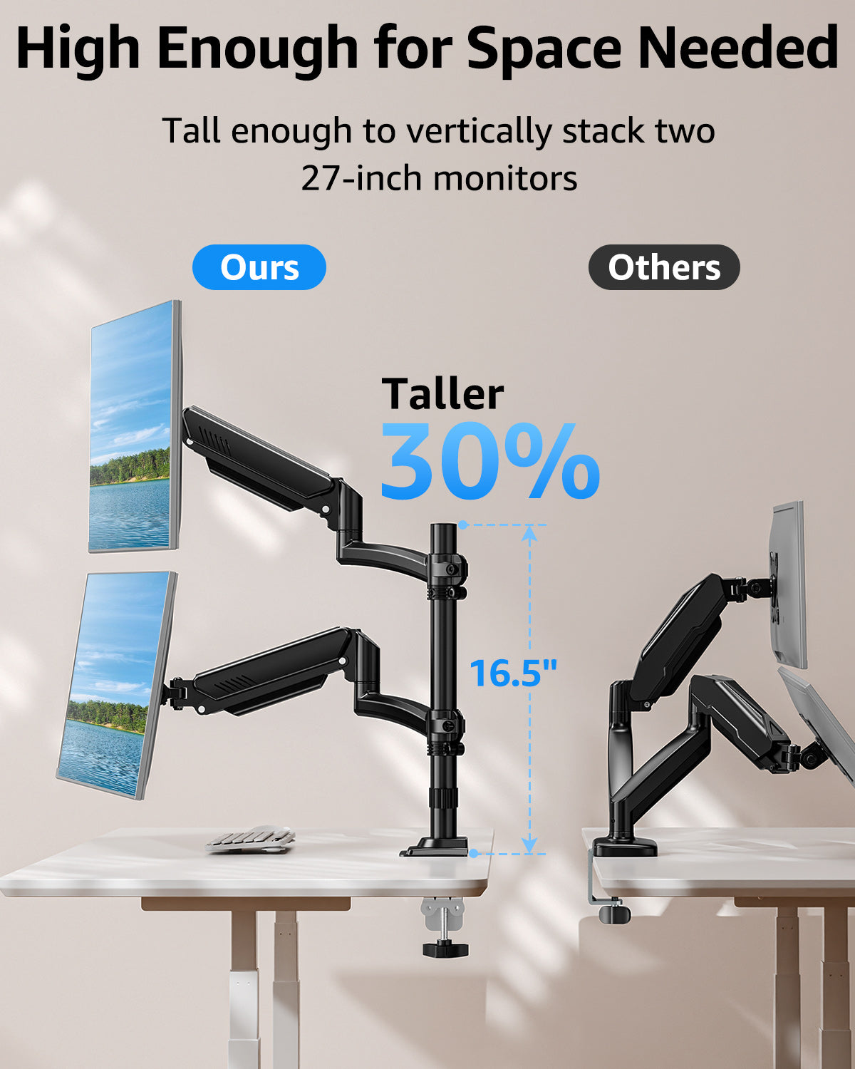MOUNT PRO Dual Monitor Stand-WMP6016B