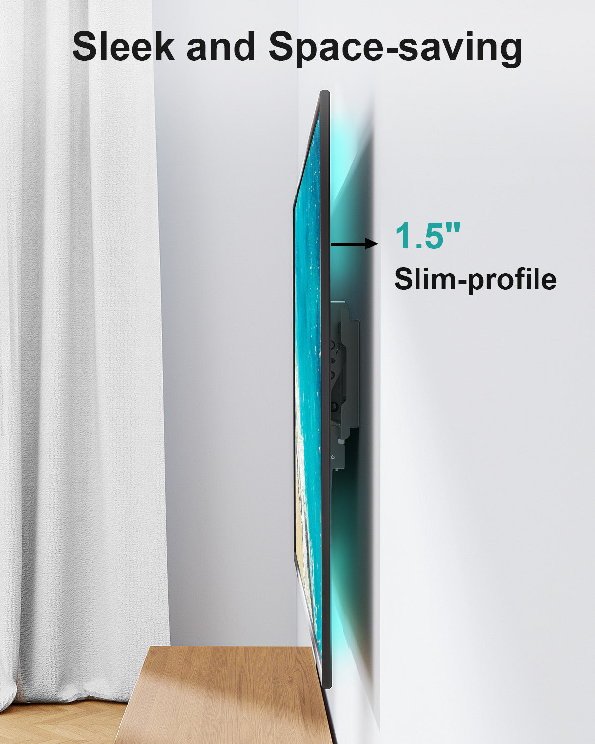 MOUNT PRO Large Tilting TV Wall Mount for Most 37-82 Inch TVs, Universal Low Profile TV Mount TV Bracket Holds up to 132lbs, Max 600x400mm, Fit 16", 18", 24" Stud