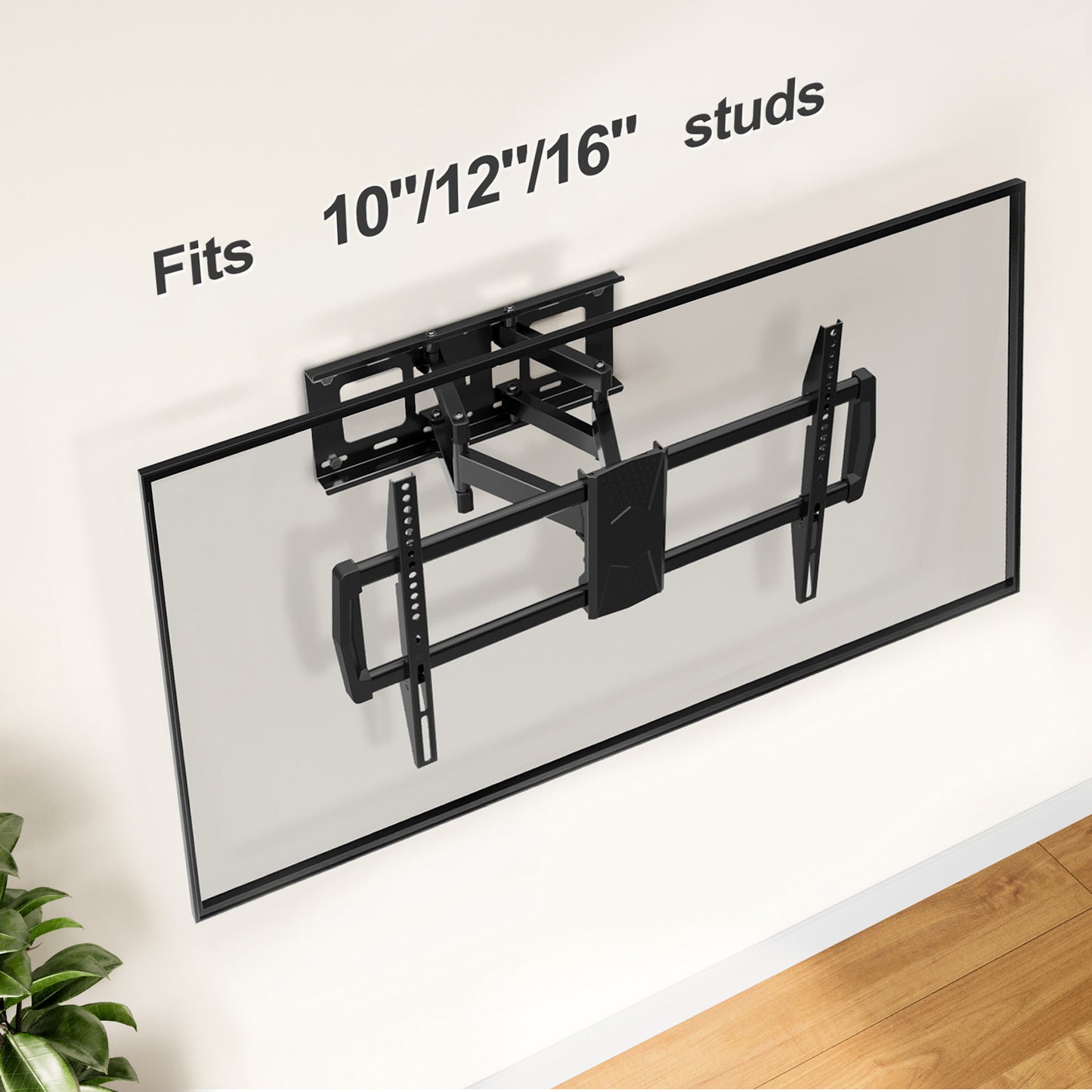 MOUNT PRO Full Motion TV Wall Mount for Most 43-82 inch TVs, Wall Mount Bracket with Articulating Swivel and Tilt, Max VESA 600x400mm, Holds up to 99lb