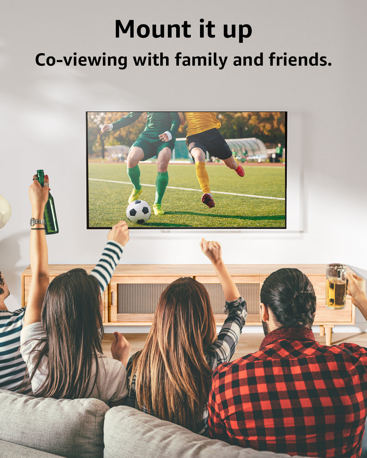 MOUNT PRO Full Motion TV Wall Mount for Most 26-70 Inch TVs, Holds up to 99 lbs, Max VESA 400x400mm, Fits 16" Wood Stud