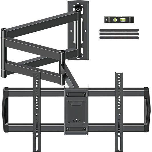 MOUNT PRO Full Motion TV Wall Mount 37.9" Long Arm TV Wall Mount for Most 42-75 Inch TVs, Max VESA 600x400mm and 99lbs Corner TV Wall Mount  with Long Extension & Tilt & Swivel Articulating Arm